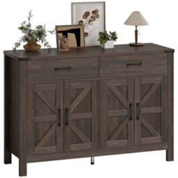 Farmhouse Sideboard With 4 Doors And 2 Drawers, Kitchen Cupboard - thumbnail 5