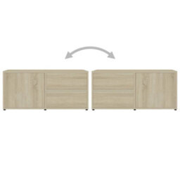 Berkfield Classic Tv Cabinet Sonoma Oak 80X34X36 Cm Engineered Wood - thumbnail 9