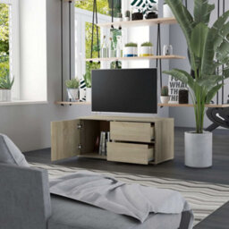 Berkfield Classic Tv Cabinet Sonoma Oak 80X34X36 Cm Engineered Wood - thumbnail 3