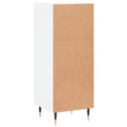 Berkfield Sideboard High Gloss White 34.5X34X90 Cm Engineered Wood - thumbnail 8