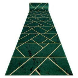 RugsX Exclusive Emerald Runner 1012 Glamour, Stylish Marble, Geometric Bottl  100X720 Cm - thumbnail 4
