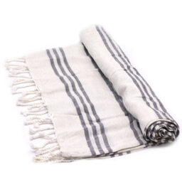 Serenityy Hamman Spa Towel Charcoal 90X170Cm Cotton Hammam-Style Towel - thumbnail 7