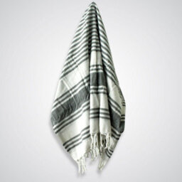 Serenityy Hamman Spa Towel Charcoal 90X170Cm Cotton Hammam-Style Towel - thumbnail 3