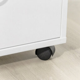 Sobuy Fbt106-W, Home Office File Cabinet Printer Stand Storage Cabinet Side Cabinet On Wheels,white,w50Xd40Xh75.5 - thumbnail 8