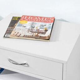 Sobuy Fbt106-W, Home Office File Cabinet Printer Stand Storage Cabinet Side Cabinet On Wheels,white,w50Xd40Xh75.5 - thumbnail 9