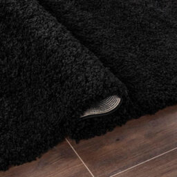 UETIAN Luxurious Shaggy Rugs Soft Extra Thick Area Rugs Heavy 5Cm Dense Pile For Living Room Bedroom Hallway (Black, 120 X 170Cm) - thumbnail 3