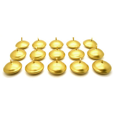 SolaDirect Floating Candles, Pack Of 15, Unscented, Long Burning Time, Tealights Candles, Romantic Decoration Wedding Dinner Christmas (Gold) - image 1