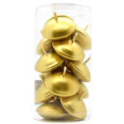 SolaDirect Floating Candles, Pack Of 15, Unscented, Long Burning Time, Tealights Candles, Romantic Decoration Wedding Dinner Christmas (Gold) - thumbnail 5