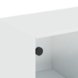 Berkfield Wall Cabinet With Glass Doors White 102X37X35 Cm - thumbnail 9