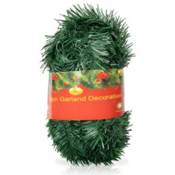 Shatchi 2 Pack Of 16M Alaskan Green Christmas Garland - Thick, Bushy Festive Décor - thumbnail 3