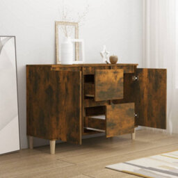 Vidaxl Sideboard Smoked Oak 103.5X35X70 Cm Engineered Wood - thumbnail 7