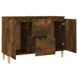 Vidaxl Sideboard Smoked Oak 103.5X35X70 Cm Engineered Wood - thumbnail 3