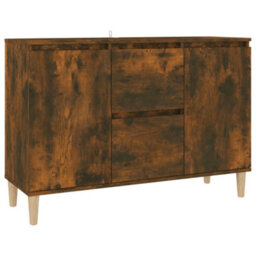 Vidaxl Sideboard Smoked Oak 103.5X35X70 Cm Engineered Wood - thumbnail 2