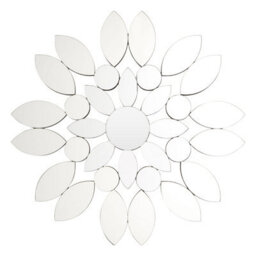 Orsina Flower Shaped Wall Mirror, Petal Design Mirror, Large Decorative Glass Wall Art For Living Room Or Hallway - thumbnail 1