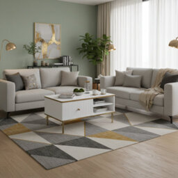 Amos Mann Furniture Camelia White And Gold Small Elegant Storage Coffee Table - thumbnail 7