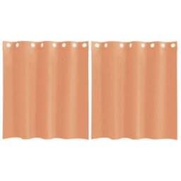 Berkfield Durable Voile Curtains With Grommets 2 Pcs Terracotta
