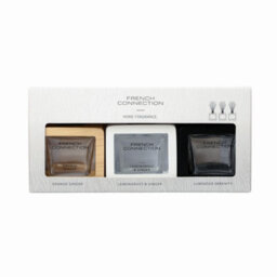 French Connection Trio Of Reed Diffuser Gift Set 3X50Ml Wooden Surround Detail - thumbnail 1