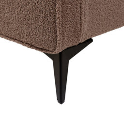 Beliani Bed Boucle Valognes 180 X 200 Cm (Eu Super King) Brown - thumbnail 7