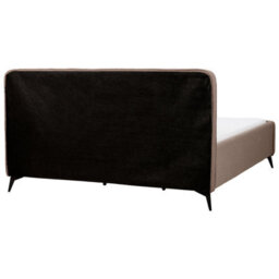 Beliani Bed Boucle Valognes 180 X 200 Cm (Eu Super King) Brown - thumbnail 5