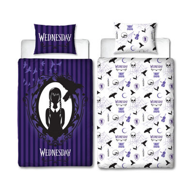 Wednesday Destined Single Polycotton Duvet Cover And Pillowcase Set - image 1