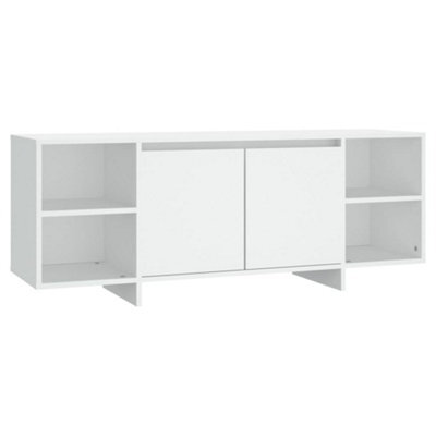 Berkfield Durable Tv Cabinet White 130X35X50 Cm Engineered Wood - image 1
