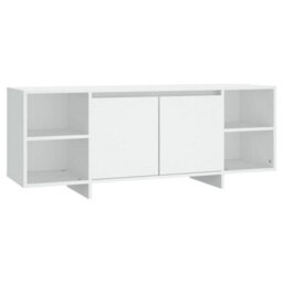 Berkfield Durable Tv Cabinet White 130X35X50 Cm Engineered Wood - thumbnail 1