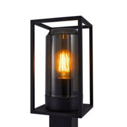 Nordlux Griffin Outdoor Aluminium Garden Post Tinted Glass Black,mains - thumbnail 3