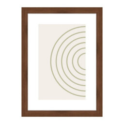 Accent By Nielsen Velino Walnut Picture Frame A4, 21X29.7Cm - With Glass Front And Abstract Poster Print - thumbnail 1