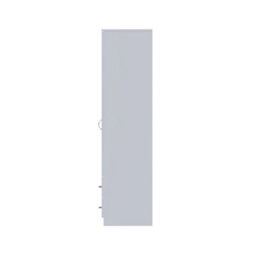 Fwstyle 2 Drawer 2 Door Combination Wardrobe Grey Gloss Scratch Resistant Bedroom Furniture - thumbnail 8