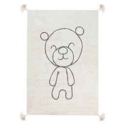 Beliani Kids Rug Zorakan Light Beige 140 X 200 Cm Cotton - thumbnail 1