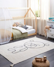 Beliani Kids Rug Zorakan Light Beige 140 X 200 Cm Cotton - thumbnail 2