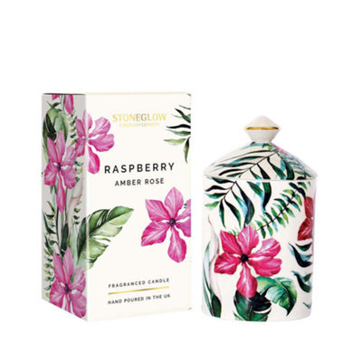 Stoneglow Candles Urban Botanics Tumbler Candle - Raspberry Amber Rose - image 1
