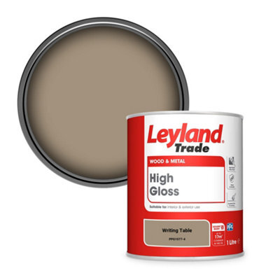 Leyland Trade Wood & Metal High Gloss Paint Writing Table (Ppg1077-4) 1L - image 1
