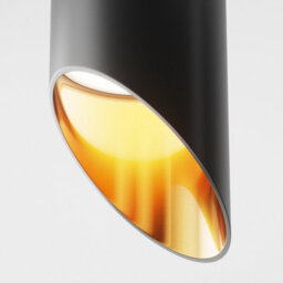 Luminosa Lighting Luminosa Maytoni Lipari Surface Mounted Downlight Black, Gold, 15Cm Gu10 - thumbnail 3