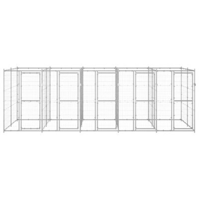 Berkfield Durable Outdoor Dog Kennel Galvanised Steel 12.1 M2 - image 1