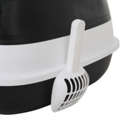 Thehotsale Black Extra Large Hooded Cat Litter Box With Odor Filter Scoop - thumbnail 7