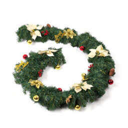 Living And Home 270Cm Artificial Luxury Christmas Wreath Decoration - thumbnail 4