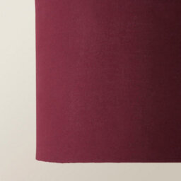 Valuelights Reni Plum Fabric Drum Ceiling Lamp Shade And Bulb (D)25Cm - thumbnail 3