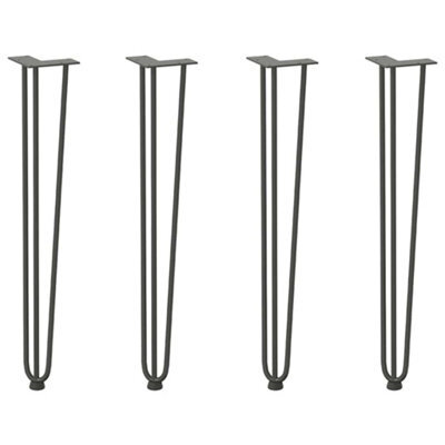 Berkfield Modern Hairpin Legs For Console Tables For Console Table 4 Pcs Anthracite 72 Cm Solid Steel