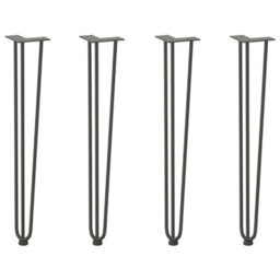 Berkfield Modern Hairpin Legs For Console Tables For Console Table 4 Pcs Anthracite 72 Cm Solid Steel