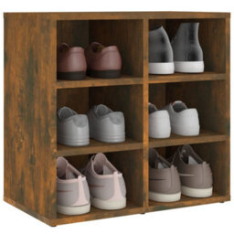 Berkfield Shoe Cabinet Smoked Oak 52.5X30X50 Cm - thumbnail 7