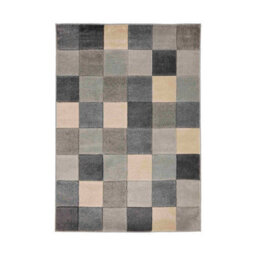 Melrose Grey Blocks Geometric Design Medium Indoor Area Rug 120/170Cm - thumbnail 4