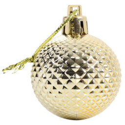 Darphe 36 Shatterproof Gold Pieces Xmas Ball Ornament Christmas Tree Deluxe Bauble Set - thumbnail 7
