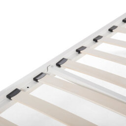 Beliani Bed Metal Lyra 160 X 200 Cm (Eu King Size) White - thumbnail 7