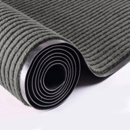 Imperial Rooms Dirt Absorbent Grey Rubber Mat Non Slip Washable Striped Barrier Mat 0.5M X 0.8M - thumbnail 2