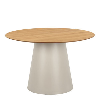 Furniture To Go Soli Round Dining Table In Oak/grey 120X75Cm - image 1