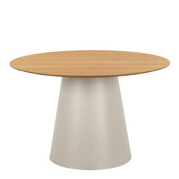 Furniture To Go Soli Round Dining Table In Oak/grey 120X75Cm - thumbnail 2