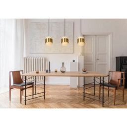 Lucide Firmin Classic Bar Pendant Light - 3Xe27 - Matt Gold, Brass - thumbnail 4
