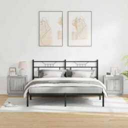Berkfield Modern Bedside Cabinets With Led Lights 2 Pcs Grey Sonoma 44X34,5X45 Cm - thumbnail 4