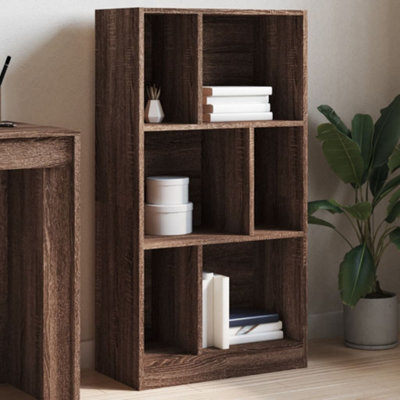 Walplus Bookcase Brown Oak 57X28.5X107.5 Cm Engineered Wood - image 1